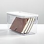 iDESIGN Small Stackable Plastic Storage Bin, Clear (95484)~#|#~3CCA5AAF-FC6F-4ABC-8902C9168EFDDB32_sc7