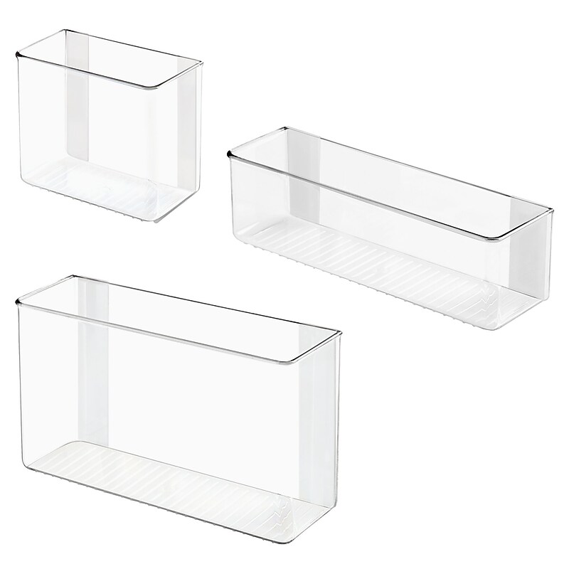 iDESIGN Magnetic Organizers, Clear, 3/Set (95615C3) image 1