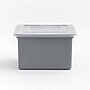 Iris 32 Quart Letter Sized Snap Closure Plastic File Bin, Gray (500227)~#|#~3CCE873F-009C-40C9-B55010EBF0ED7CBE_sc7