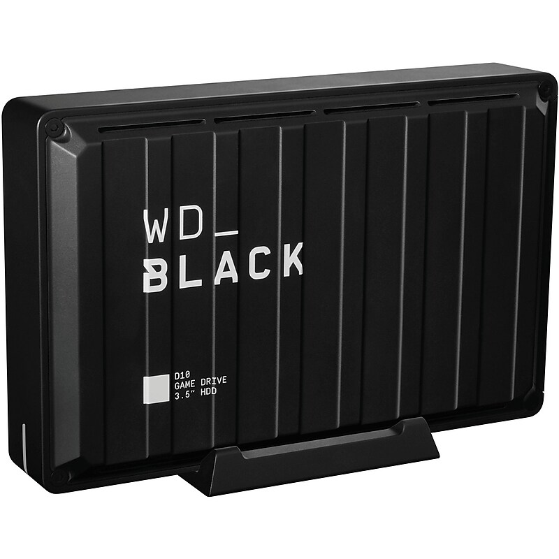 WD Black D10 8TB External USB 3.2 Hard Drive, Black (WDBA3P0080HBK-NESN) image 1