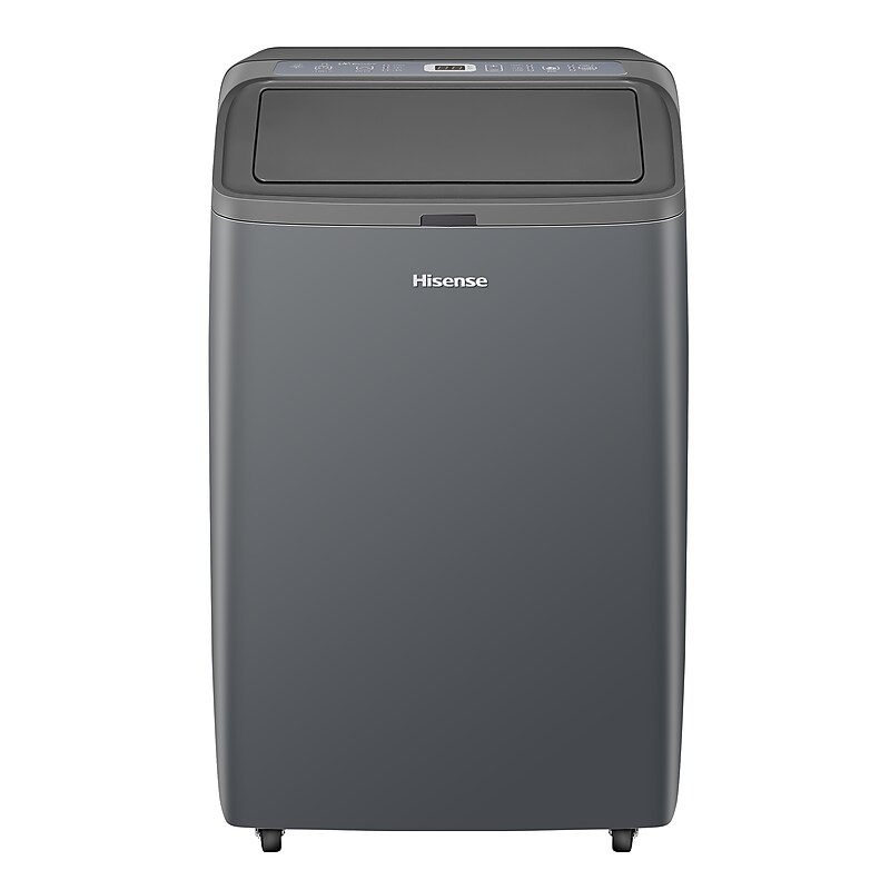 Hisense 115 Volt 10000 (BTU DOE) Portable Air Conditioner, Remote Control Included, WiFi  Enabled, Grey (RP10TWD) image 1