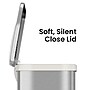 halo TapCan Stainless Steel Rectangular Pedal Sensor Trash Can with AbsorbX Odor Control System, White Trim, 13 Gal. (TC13SW)~#|#~3CD856AD-5B6A-452D-89EAA12C2796A489_sc7
