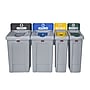 Rubbermaid Slim Jim Single-Stream Recycling Station, 23 Gallon, Gray/Yellow (2185052)~#|#~3CD8AEBB-1F36-4A81-9D099D26510F5D0E_sc7