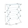 Household Essentials Folding Clothes Drying Rack with Strong Steel Frame and 11 Coated Dowels, White (HE1166)~#|#~3CD8CAB6-91D6-4C94-88BC0904B6F9B80A_sc7