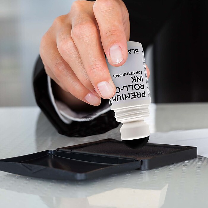 2000Plus Premium Roll-On Ink Refill, Black Ink (030259) | Staples