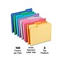 Staples Reinforced File Folders, 1/3-Cut Tab, Letter Size, 100/Box (ST508994-CC)~#|#~3CDED593-FC33-4086-BB26778F39386518_sc7