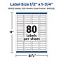 Avery Laser/Inkjet Rectangle Multipurpose Labels, 0.5" x 1.75", White, 8000 Labels/Box (94203)~#|#~3CDF86DA-6F47-4CD4-85DEA77550A33BBC_sc7
