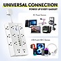Overtime OS70 22-in-1 Multi-Port 16-Outlet 3 USB-A 3 USB-C Ports Power Strip, White (OADOS70)~#|#~3CF14446-93A2-4C0F-9F311D05A864CCC1_sc7