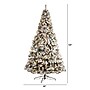 Nearly Natural 10-ft Flocked West Virginia Fir Artificial Christmas Tree with 800 Clear LED Lights and 1680 Tips (T3381)~#|#~3CF36101-B6DD-4D15-9E11E011E0B6F957_sc7