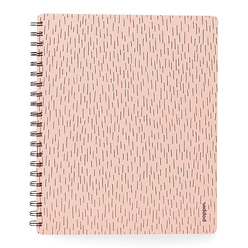 Poppin Elements Notebook, 5.8" x 8.3", Ruled, 48 Sheets, Multicolor