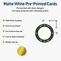 Avery Gold-Green Border Matte Blank Card, White, 120/Pack (S00-FDK)~#|#~3CFACAEE-4259-4358-BB3044750A2A4DB0_sc7