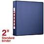 Staples 2" 3-Ring Non-View Binder, D-Ring, Navy Blue (26418-CC)~#|#~3CFB19F0-FD25-4767-92CCBF509D035299_sc7
