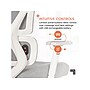 Sharper Image S-850 Heated Ergonomic Mesh Swivel Executive Massage Chair, Light Gray/White (60106-LGRYWHT)~#|#~3CFB817E-8BFB-4A06-9FFDD9F3AE8A0A67_sc7