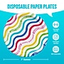 Say Hooray! Color Waves "Happy Birthday" 7" Paper Plates,  Multicolored, 32 Plates/Pack (DTC382605PLT)~#|#~3CFCBB04-C5F9-48B6-B0B4EDE780BAC341_sc7