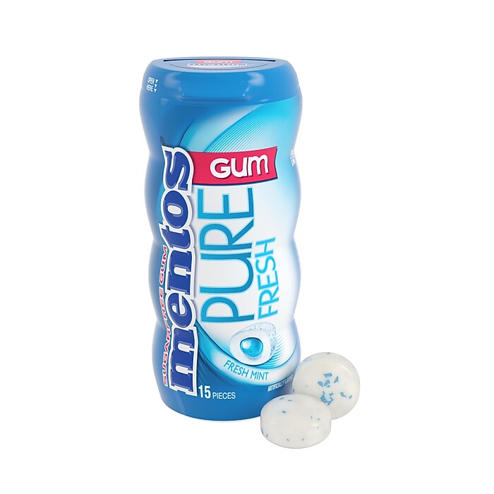 Mentos Pure Fresh Sugar Free Mint Gum, 10/Box (VAM1463620) | Staples