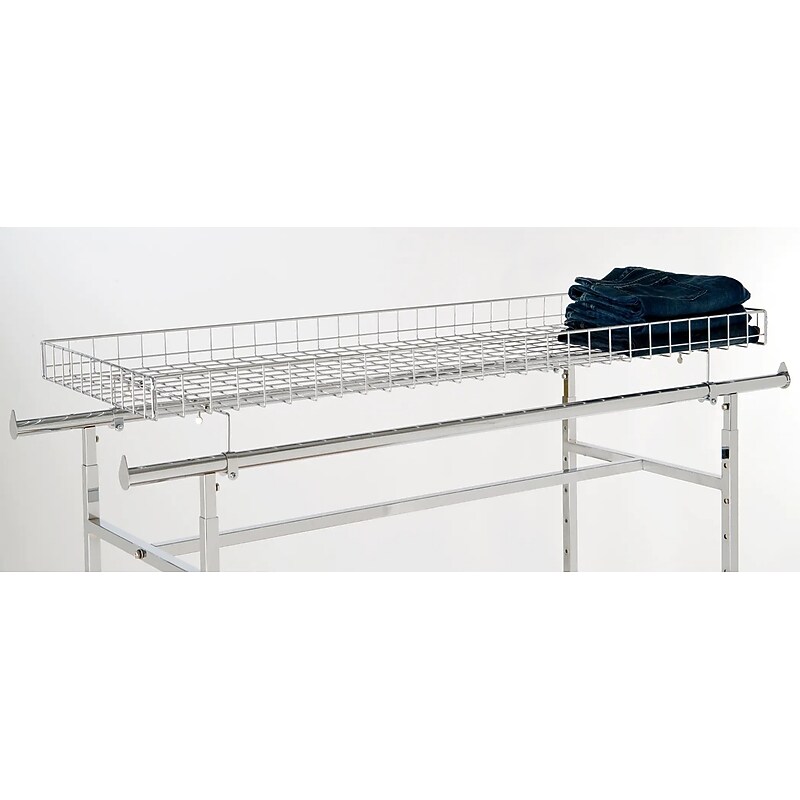 Nahanco 23" x 54" x 3" Metal Grid Topper For K40 and K41 Rack, Chrome (1000034) image 1