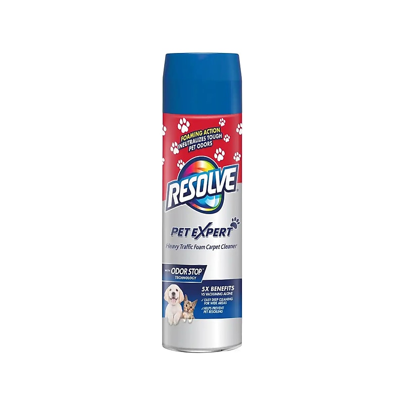 Resolve Pet Expert Heavy-Traffic Carpet Cleaner Foam, 22 Oz., Dozen (19200-83262CT) image 1