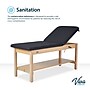 Aristo Wood Physician Adjustable Exam Table with Shelf, 2 Drawer Cabinet, Paper Cutter, Holder, 500lbs. Capacity, Black~#|#~3CFFC613-1BAE-45A1-98378DCC5DA97F9C_sc7