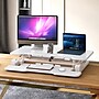 Mount-It! 38"W Electric Rectangular Adjustable Standing Desk Converter, White (MI-8012)~#|#~3D059986-C9C6-4AE0-9747D0D4022DEE07_sc7