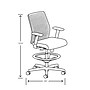 HON Ignition 2.0 ReActiv Back Vinyl Task Stool with Footrest and Lumbar Support, Black/Gray (HITSRA.S0.A.H.0S.SX39.BL.SB.T)~#|#~3D063113-CDC9-4B94-841128832AB34C52_sc7