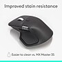 Logitech MX Master 4 for Business Wireless Curved Optical Bluetooth/USB Mouse, Graphite (910-007616)~#|#~3D0E64D5-8550-4DEF-B2614BC699739CD6_sc7