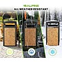 Alpine Industries Steel Outdoor Trash Can with Covered Top and Open Sides, 40 Gallon, Black/Stone, 2/Pack (ALP472-40-STO-2PK)~#|#~3D0F5825-D2C6-418A-88F59BFA2489394E_sc7