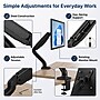 Uncaged Ergonomics Adjustable Single Monitor Arm, Up to 27" Monitor, Black (MM-B)~#|#~3D139461-E421-4DC7-80ACEEE78DB6BA20_sc7