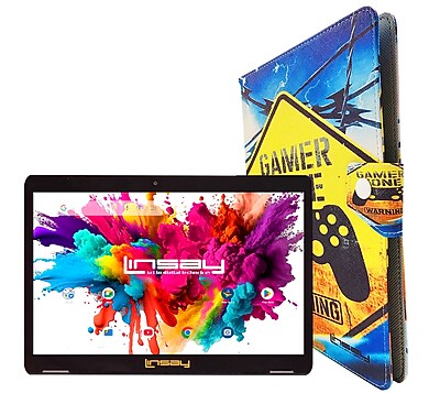 Linsay Octa Core 10.1″ Tablet, 128GB Storage, Android 15, Bundled with Gamer Shape Case and Stylus Pen (F10XIPGCGA) Sansujyuku sansujyuku.com