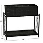 Household Essentials Raised Two Tier Plant Stand, Black Resin (ML-5019)~#|#~3D1B0675-100C-4BD5-A6FC85EB5F3DAF1F_sc7