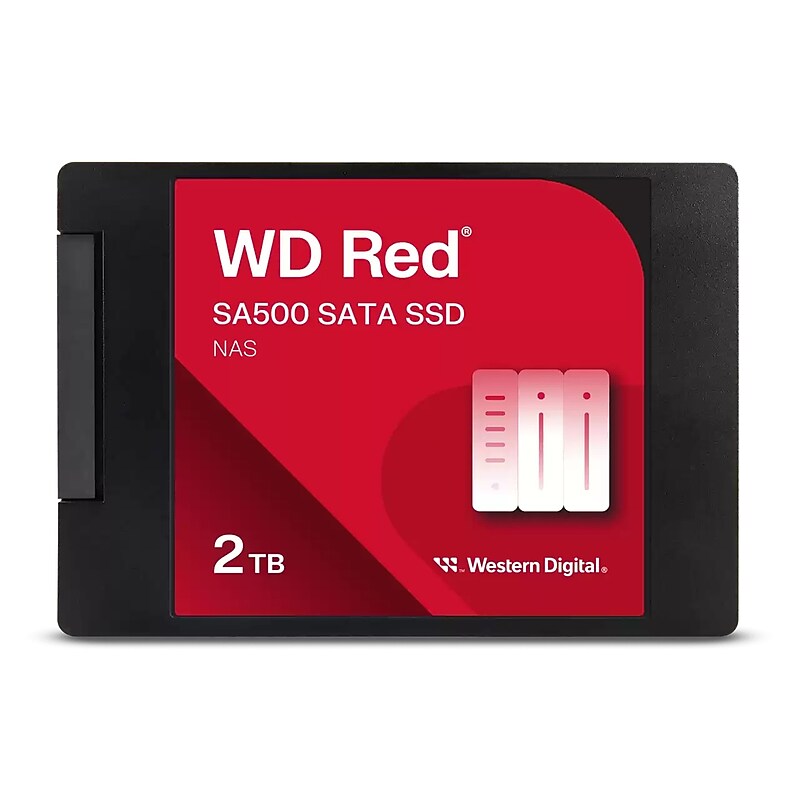 WD Red SA500 2TB 2.5" SATA Internal Solid State Drive, 3D-NAND (WDS200T2R0A-68CKB0) image 1
