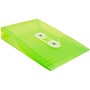 JAM Paper Premium Plastic Filing Envelope with Button & String Closure, 4 1/4" x 6 1/4", Lime Green, 3/Pack (473B1LIX3)~#|#~3D1B9FFC-06BD-431A-856344A654E559B2_sc7