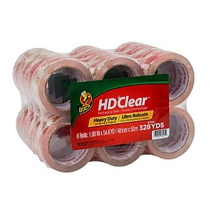 Duck HD Clear Heavy Duty Packing Tape, 3 Duck HD Clear Heavy Duty Packing Tape, 3