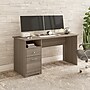 Bush Furniture Cabot 60"W Computer Desk with Drawers, Ash Gray (WC31260)~#|#~3D1D79A4-A09F-43B2-B1894EEE40A081C0_sc7