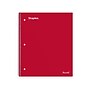 Staples Premium Poly 3-Subject Notebook, 8.5" x 11", College Ruled, 150 Sheets, Red (ST58315)~#|#~3D1F4890-9203-44E4-94F5438B5ADD6CBE_sc7