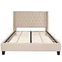 Flash Furniture Riverdale Upholstered Platform Bed in Beige Fabric, Queen (HG35)~#|#~3D201887-D14B-45C6-965BF2949EB802F6_sc7