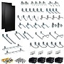 Triton Products Black ABS Textured Pegboards with 48 pc. DuraHook Assortment and Hanging Bin System (DB-2BK Kit)~#|#~3D21DCBA-E238-4B22-90A441EF9AB3CD37_sc7