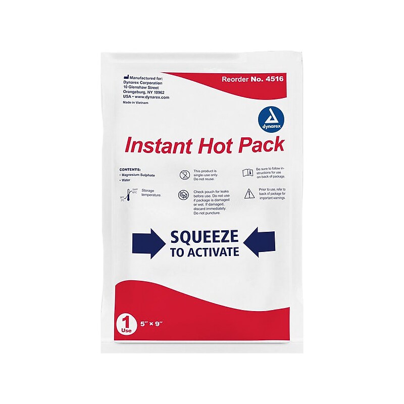 Dynarex All-Purpose Heat Pack, 5" x 9", 24/Carton (4516) image 1
