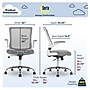 Serta Works Creativity Mesh Back Polyester Computer and Desk Chair, Gray (CHR10023B)~#|#~3D2CFF99-26D9-430C-ADEAD186F5ECFA67_sc7