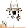 Elegant Designs 2 Light LED Kitchen Pot Rack with Downlights, Wood (PR1001-WOD)~#|#~3D2F279E-3CD7-410A-A1FCBCDDB79755E5_sc7