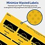 Avery Laser/Inkjet Square Multipurpose Labels, 2.5" x 2.5", Bright Yellow, 90/Pack (94104)~#|#~3D3914EE-7EB6-4C32-BF3FF8A57D71DF5E_sc7