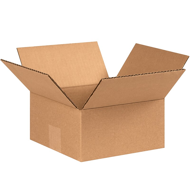 8" x 8" x 4" Heavy Duty Shipping Boxes, 32 ECT, 25/Pack (BS080804) image 1