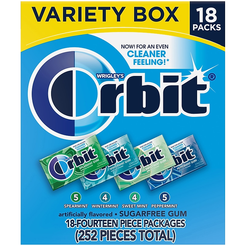 Orbit Variety Box Sugar Free Gum, 12.8 oz., 18/Pack (220-00568) image 1