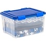 Iris WeatherPro 55.7 Qt. Latch Lid Storage Bin, Clear/Blue (500201)~#|#~3D441DBA-F23E-4655-ABCAB00493B4E916_sc7