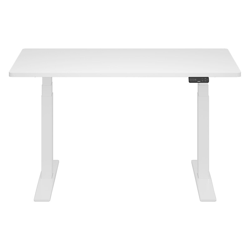 FlexiSpot E7COMMERCIAL 60''W Electric Adjustable Particle Board Standing Desk, White (E7WCOM6030-W) image 1