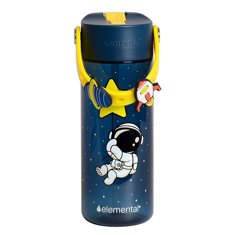Elemental Splash Charm Plastic Water Bottle, 18 oz., Little Astronaut (EMLETR18LA61C) image 1