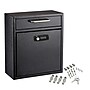 AdirOffice Steel Ultimate Locking Wall Mounted Interoffice Mailbox, Medium, Black~#|#~3D47F923-18FE-4275-BDEE1FF492642424_sc7