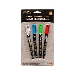 Excello Global Products Washable Chalk Marker, 1-2mm Tip