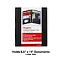 Staples 2-Pocket Matte Plastic Presentation Folder with Fasteners, Black (ST21642-CC)~#|#~3D4C4D12-039D-4C4B-A2A18FA6B74B0089_sc7