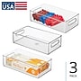 iDESIGN Stackable Plastic Storage Bin, Clear, 3/Pack (70530M3)~#|#~3D4E3CF6-2D2B-4344-B3A6CFBE1450A91D_sc7