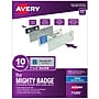 Avery Professional Inkjet Reusable ID Name Badge System, Silver, 1" x 3", 80/Pack (71205)~#|#~3D502CCA-2996-44B4-827B21D65726F29E_sc7